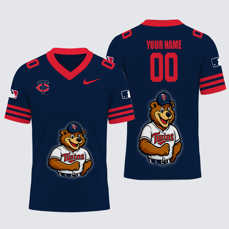 [FLASH SALE] NEW CUSTOMIZED MLB22 MTS MINNESOTA TWINS FOOTBALL JERSEY