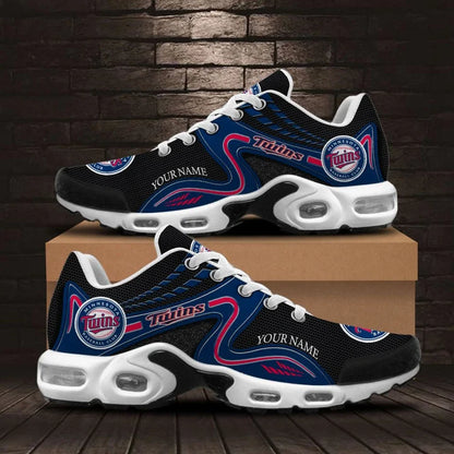 LIMITED EDITION - NEW CUSTOMIZED MLB22 MTS MINNESOTA TWINS AIR MAX PLUS SNEAKERS