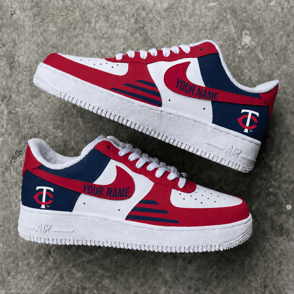 [FLASH SALE] NEW CUSTOMIZED MLB22 MTS MINNESOTA TWINS AF1 SHOES