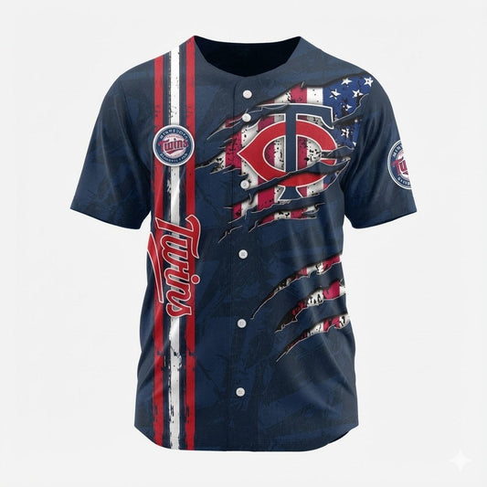 LIMITED EDITION - NEW CUSTOMIZED MLB22 MTS MINNESOTA TWINS BASEBALL JERSEY
