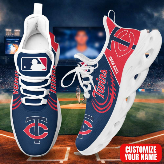 LIMITED EDITION - NEW CUSTOMIZED MLB22 MTS MINNESOTA TWINS PREMIUM CLUNKY SNEAKERS