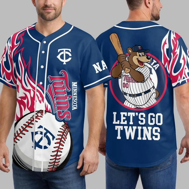 [FLASH SALE] NEW CUSTOMIZED MLB22 MTS MINNESOTA TWINS BASEBALL JERSEY