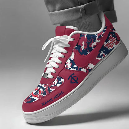 [FLASH SALE] NEW CUSTOMIZED MLB22 MTS MINNESOTA TWINS AF1 SHOES