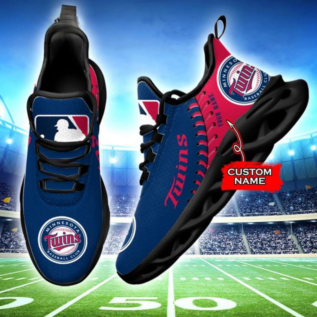[FLASH SALE] NEW CUSTOMIZED MLB22 MTS MINNESOTA TWINS MAX SOUL SHOES