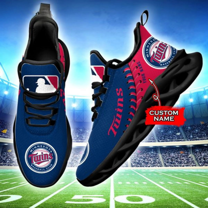 [FLASH SALE] NEW CUSTOMIZED MLB22 MTS MINNESOTA TWINS MAX SOUL SHOES