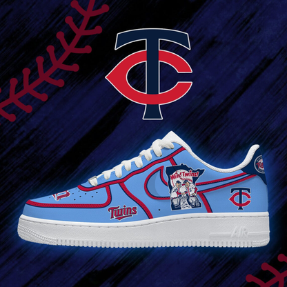 LIMITED EDITION - NEW CUSTOMIZED MLB22 MTS MINNESOTA TWINS AF1 SHOES