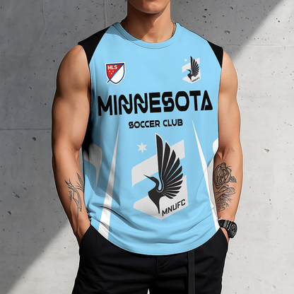 LIMITED EDITION - NEW CUSTOMIZED MLS22 MUF MNST UNITED TANK TOP & GYM SHIRT