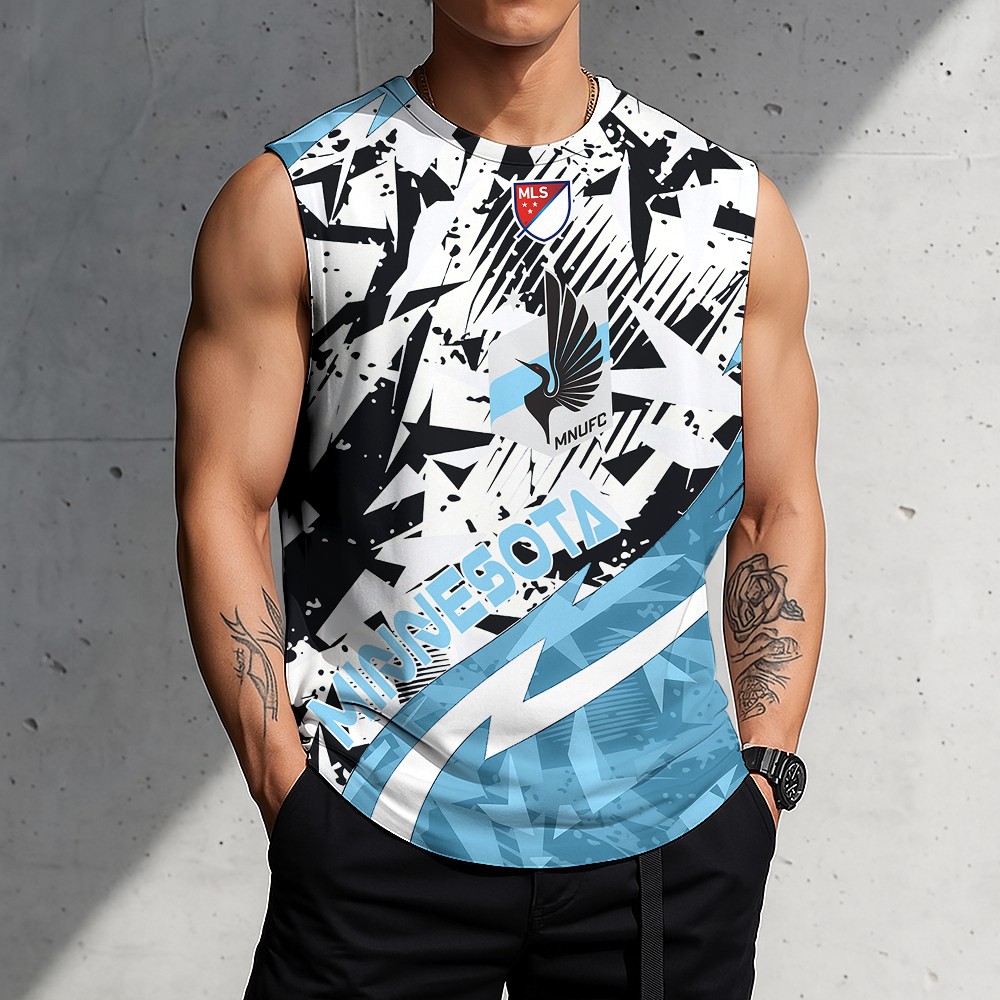 POPULAR NOW - NEW CUSTOMIZED MLS22 MUF MINNESOTA UNITED FC TANK TOP & GYM SHIRT