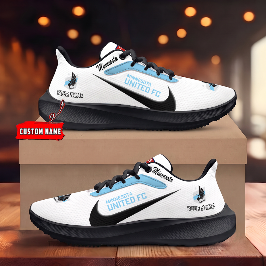 [FAN EXCLUSIVE] NEW CUSTOMIZED MLS22 MUF MINNESOTA UNITED FC ROAD RUNNING SHOES