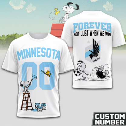 ENDING TODAY - NEW CUSTOMIZED MLS22 MUF MINNESOTA UNITED FC x SNOOPY HOODIE, T-SHIRTS, ZIP HOODIE, SWEATSHIRTS & POLO