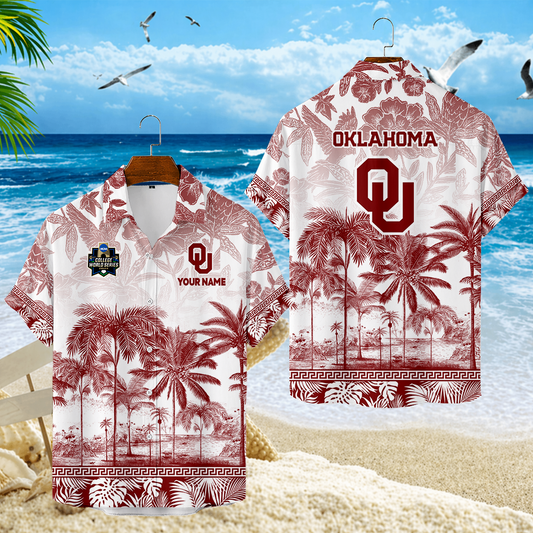 LIMITED EDITION - NEW CUSTOMIZED CWS22 OUS OKLAHOMA SOONERS UNISEX HAWAIIAN SHIRT