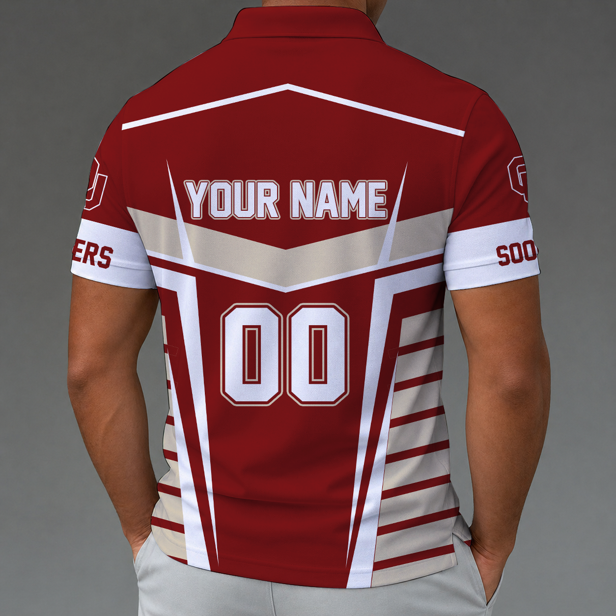 [FAN FAVORITE] NEW CUSTOMIZED NCAA CWS22 OUS OKLAHOMA SOONERS POLO SHIRT