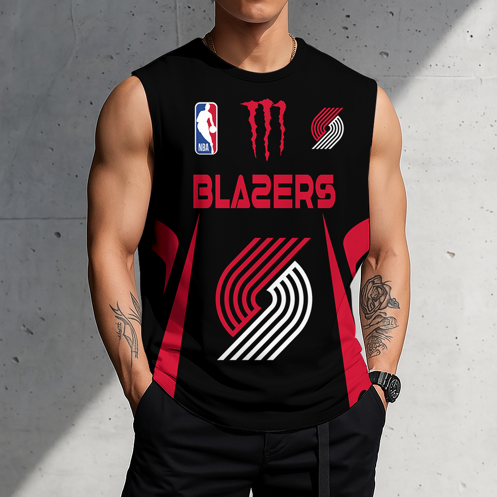 LIMITED EDITION - NEW CUSTOMIZED NBA22 PTB PORTLAND TRAIL BLAZERS MEN'S GYM SHIRT