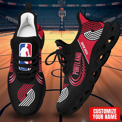LIMITED EDITION - NEW CUSTOMIZED NBA22 PTB PORTLAND TRAIL BLAZERS THUNDER PREMIUM CLUNKY SNEAKERS