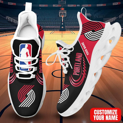 LIMITED EDITION - NEW CUSTOMIZED NBA22 PTB PORTLAND TRAIL BLAZERS THUNDER PREMIUM CLUNKY SNEAKERS
