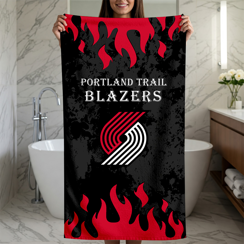 LIMITED EDITION - NEW CUSTOMIZED NBA22 PTB PORTLAND TRAIL BLAZERS BEACH TOWEL FOR FAN