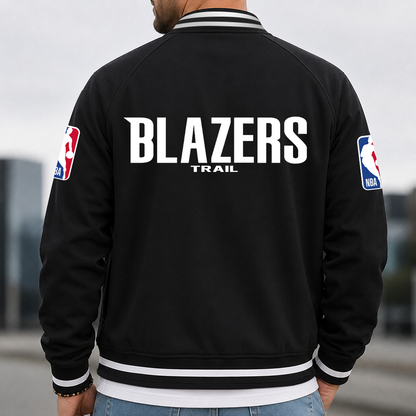 [HOT DEAL] NEW CUSTOMIZED NBA22 PTB PORTLAND TRAIL BLAZERS MULTICOLOR MEN'S CASUAL JACKET