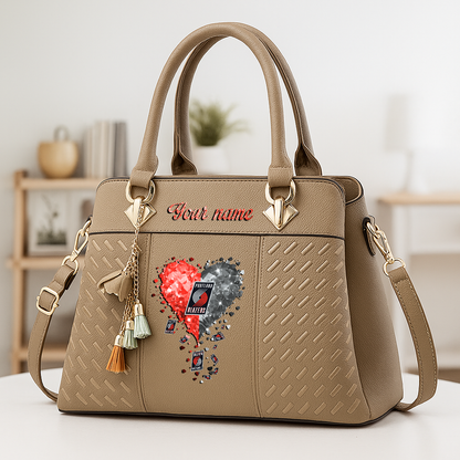 LIMITED EDITION - NEW CUSTOMIZED NBA22 PTB PORTLAND TRAIL BLAZERS ZIP HANDBAG MULTICOLOR