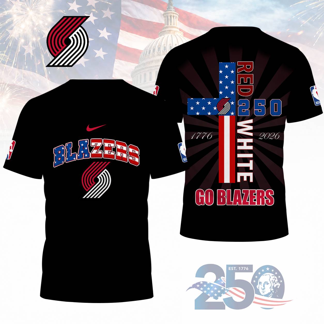 LIMITED EDITION - NEW CUSTOMIZED NBA22 PTB PORTLAND TRAIL BLAZERS T-SHIRT, POLO SHIRT, ZIP POLO SHIRT, SWEATSHIRT, HOODIE & ZIP HOODIE