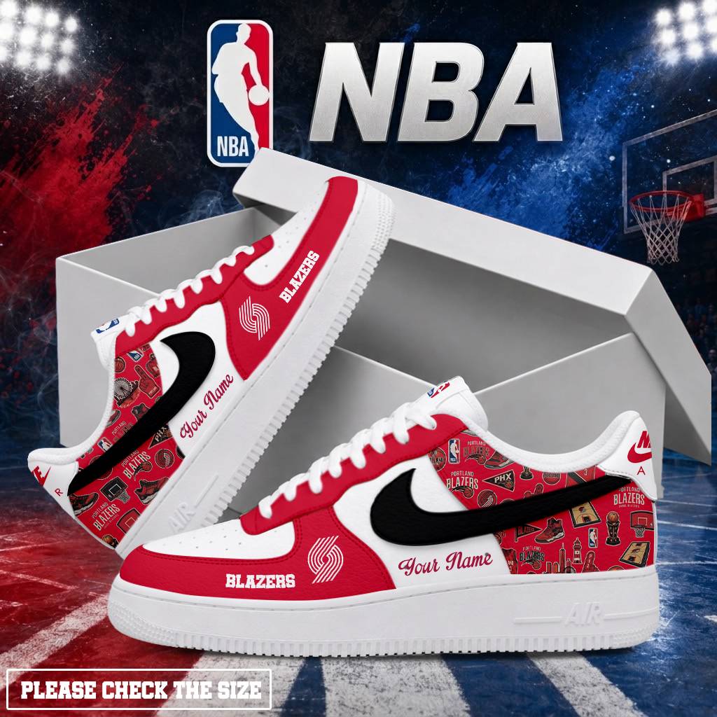 LIMITED EDITION - NEW CUSTOMIZED NBA22 PTB PORTLAND TRAIL BLAZERS AF1 SHOES