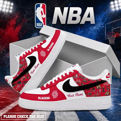LIMITED EDITION - NEW CUSTOMIZED NBA22 PTB PORTLAND TRAIL BLAZERS AF1 SHOES