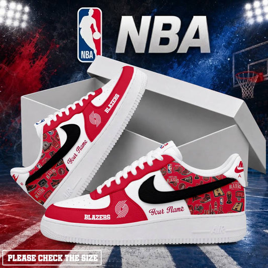 LIMITED EDITION - NEW CUSTOMIZED NBA22 PTB PORTLAND TRAIL BLAZERS AF1 SHOES