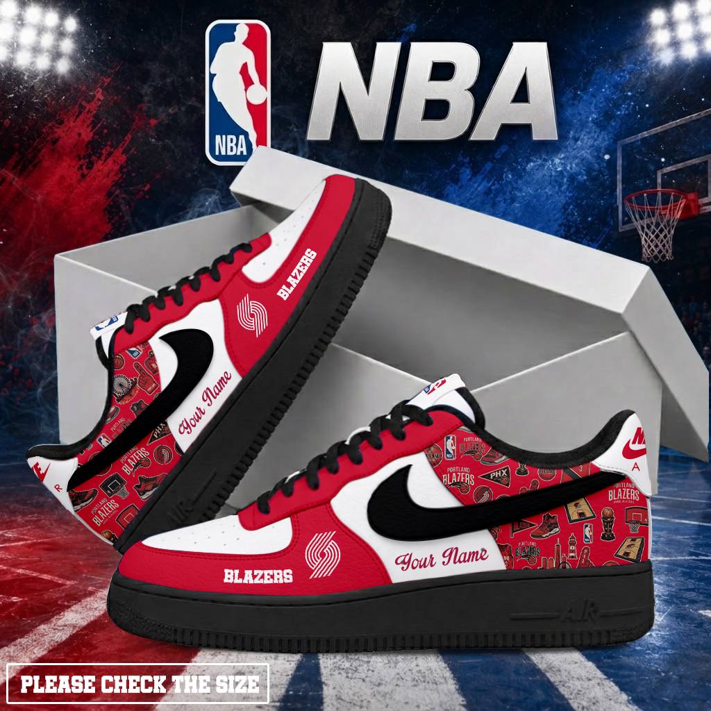 LIMITED EDITION - NEW CUSTOMIZED NBA22 PTB PORTLAND TRAIL BLAZERS AF1 SHOES