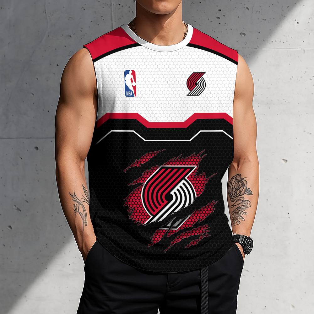 LIMITED EDITION - NEW CUSTOMIZED NBA22 PTB PORTLAND TRAIL BLAZERS MEN'S TANK TOP