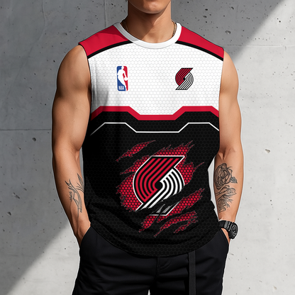 LIMITED EDITION - NEW CUSTOMIZED NBA22 PTB PORTLAND TRAIL BLAZERS MEN'S TANK TOP