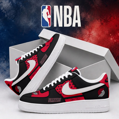 LIMITED EDITION - NEW CUSTOMIZED NBA22 PTB PORTLAND TRAIL BLAZERS AF1 SHOES
