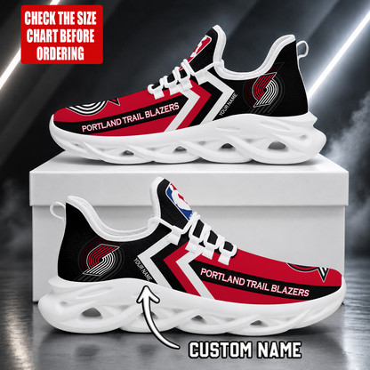 FINAL SALE - NEW CUSTOMIZED NBA22 PTB PORTLAND TRAIL BLAZERS THUNDER MAX SOUL SHOES
