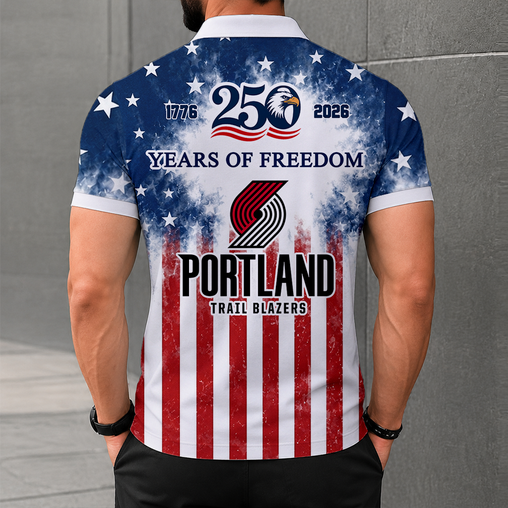 LIMITED EDITION - NEW CUSTOMIZED NBA22 PTB PORTLAND TRAIL BLAZERS POLO SHIRT, ZIP POLO SHIRT & T-SHIRTS