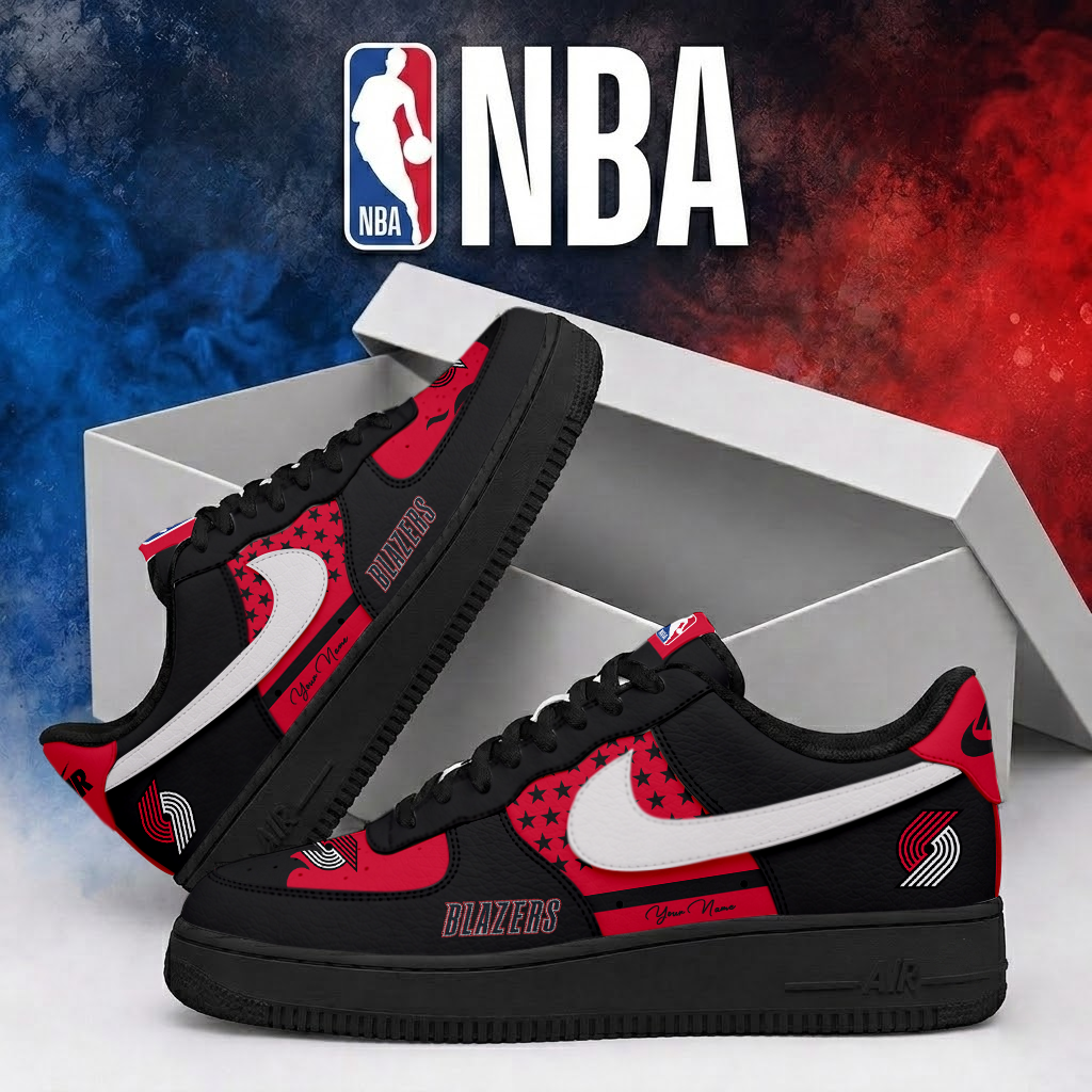 LIMITED EDITION - NEW CUSTOMIZED NBA22 PTB PORTLAND TRAIL BLAZERS AF1 SHOES