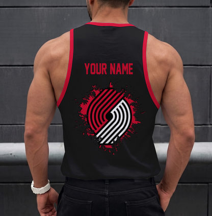 ELITE EDITION - NEW CUSTOMIZED NBA22 PTB PORTLAND TRAIL BLAZERS UNISEX TANK TOP