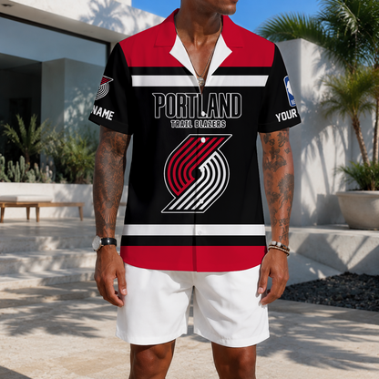 EXCLUSIVE EDITION - NEW CUSTOMIZED NBA22 PTB PORTLAND TRAIL BLAZERS UNISEX HAWAIIAN SHIRT