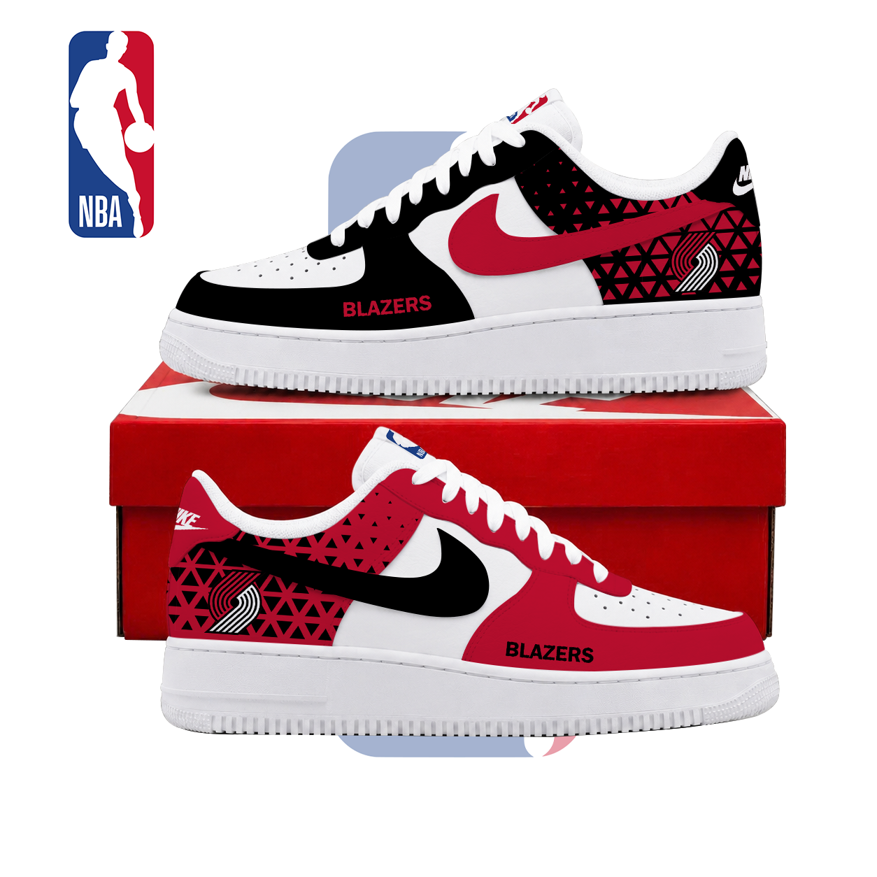 LIMITED EDITION - NEW CUSTOMIZED NBA22 PTB PORTLAND TRAIL BLAZERS AF1 SHOES