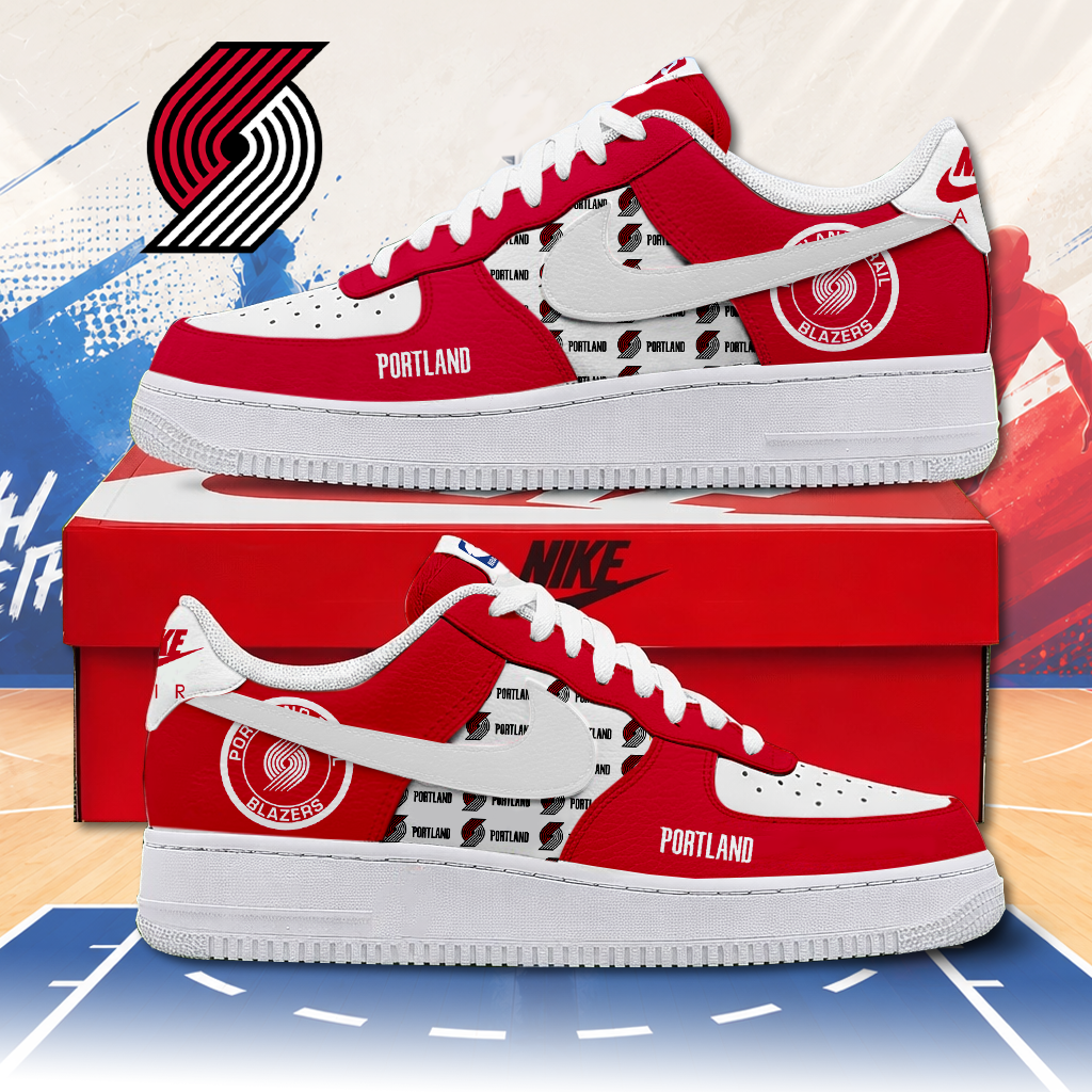 LIMITED EDITION - NEW CUSTOMIZED NBA22 PTB PORTLAND TRAIL BLAZERS AF1 SNEAKERS