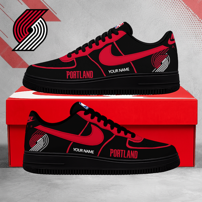 LIMITED EDITION - NEW CUSTOMIZED NBA22 PTB PORTLAND TRAIL BLAZERS AF1 SNEAKERS