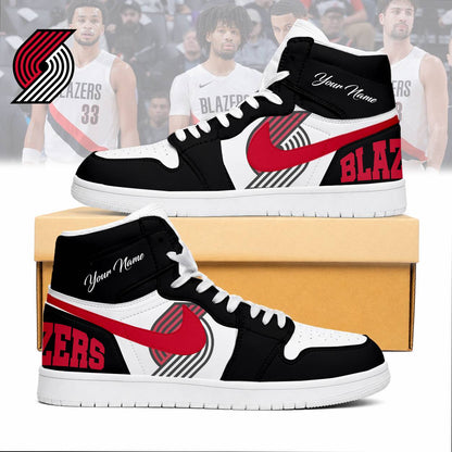 LIMITED EDITION - NEW CUSTOMIZED NBA22 PTB PORTLAND TRAIL BLAZERS AIR JORDAN SNEAKERS
