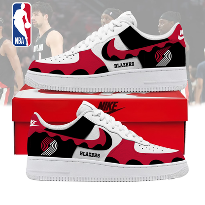 LIMITED EDITION - NEW CUSTOMIZED NBA22 PTB PORTLAND TRAIL BLAZERS AF1 SNEAKERS