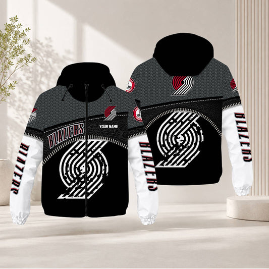 LIMITED EDITION - NEW CUSTOMIZED NBA22 PTB PORTLAND TRAIL BLAZERS WINDBREAKER JACKET