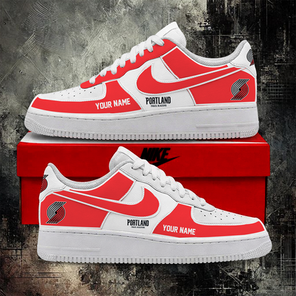 LIMITED EDITION - NEW CUSTOMIZED NBA22 PTB PORTLAND TRAIL BLAZERS AF1 SHOES