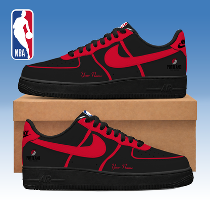LIMITED EDITION - NEW CUSTOMIZED NBA22 PTB PORTLAND TRAIL BLAZERS AF1 SNEAKERS