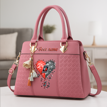 LIMITED EDITION - NEW CUSTOMIZED NBA22 PTB PORTLAND TRAIL BLAZERS ZIP HANDBAG MULTICOLOR