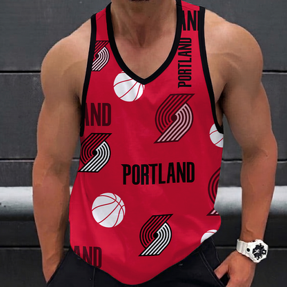 LIMITED EDITION - NEW CUSTOMIZED NBA22 PTB PORTLAND TRAIL BLAZERS UNISEX TANK TOP