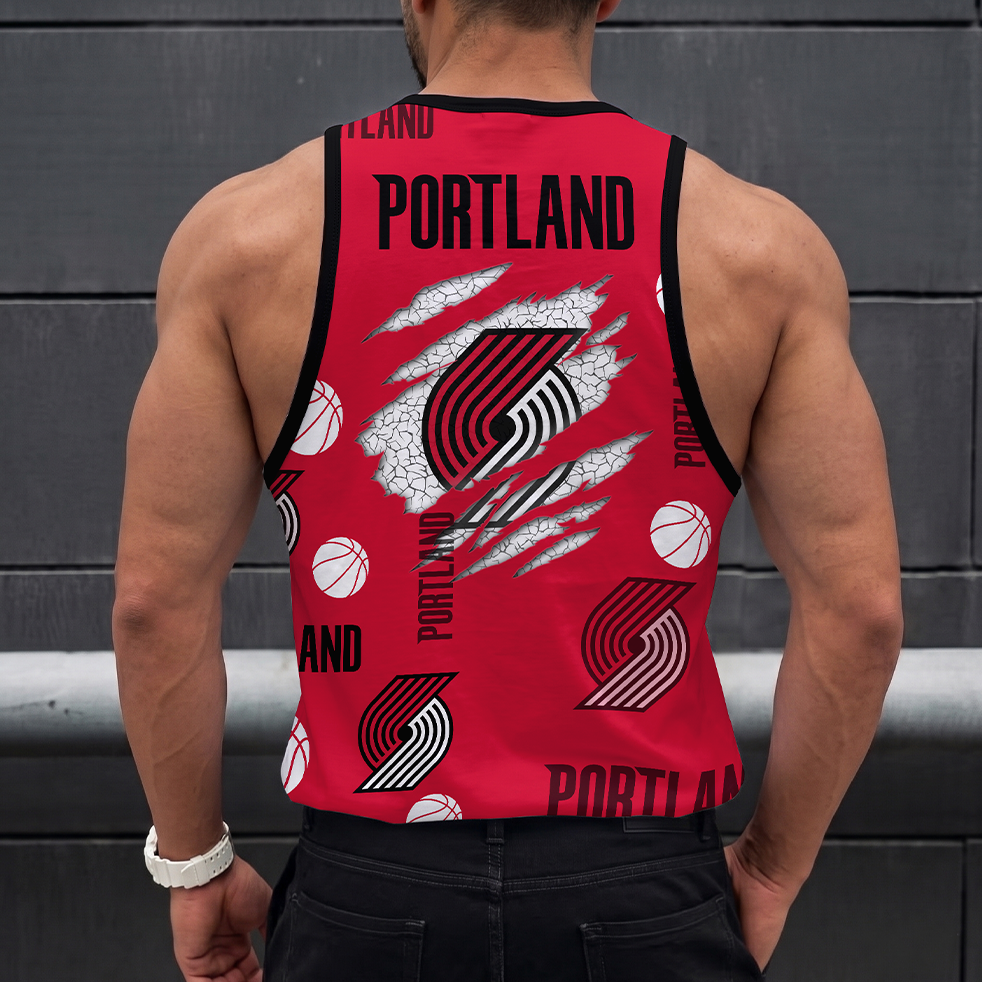 LIMITED EDITION - NEW CUSTOMIZED NBA22 PTB PORTLAND TRAIL BLAZERS UNISEX TANK TOP