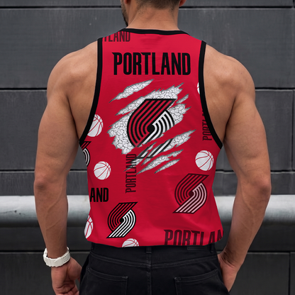 LIMITED EDITION - NEW CUSTOMIZED NBA22 PTB PORTLAND TRAIL BLAZERS UNISEX TANK TOP