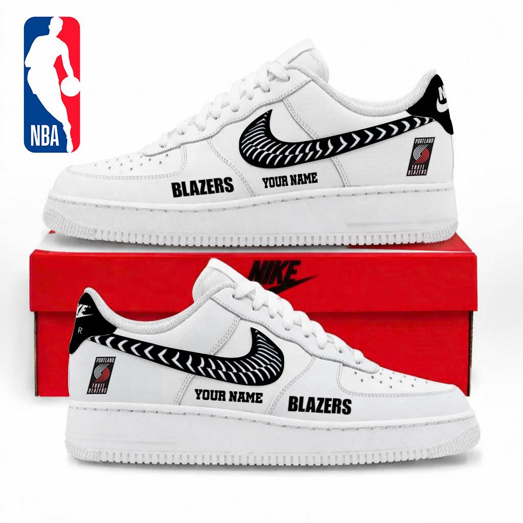 LIMITED EDITION - NEW CUSTOMIZED NBA22 PTB PORTLAND TRAIL BLAZERS AF1 SNEAKERS
