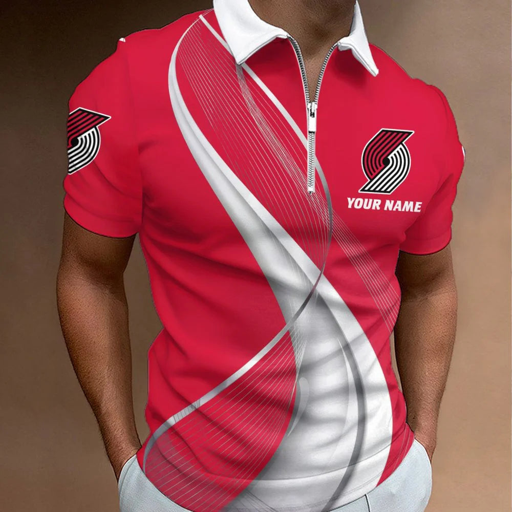 LIMITED EDITION - NEW CUSTOMIZED NBA22 PTB PORTLAND TRAIL BLAZERS POLO SHIRT, ZIP POLO SHIRT & T-SHIRTS