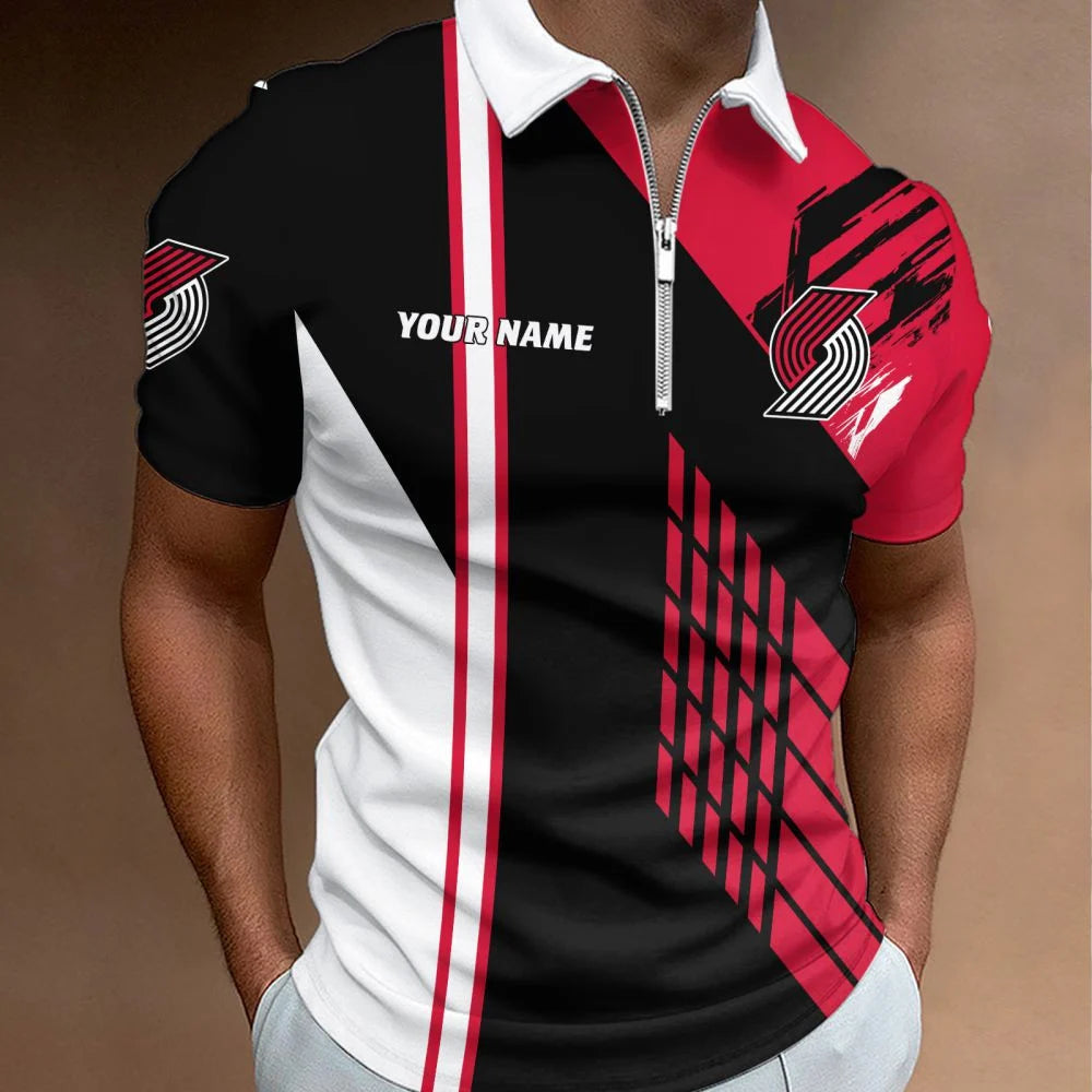 LIMITED EDITION - NEW CUSTOMIZED NBA22 PTB PORTLAND TRAIL BLAZERS POLO SHIRT, ZIP POLO SHIRT & T-SHIRTS